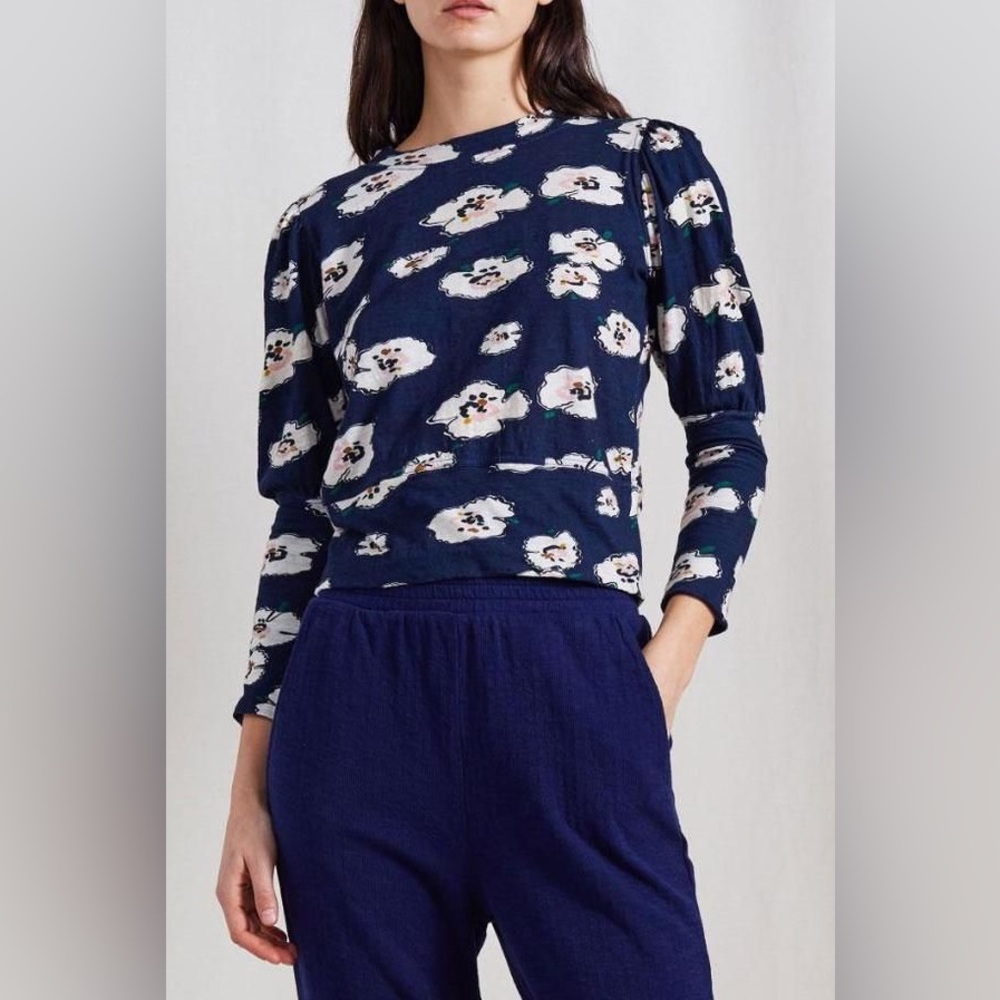 Apiece Apart | Olimpio Rose Floral Print Tee XS NEW